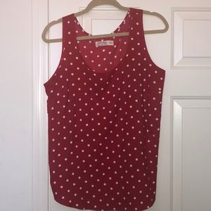 Red with White Polkadots Blouse